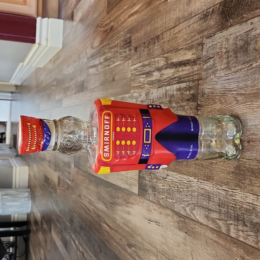Vintage‎ Smirnoff Vodka Nutcracker Bottle Collectable Shelf Sitter Christmas